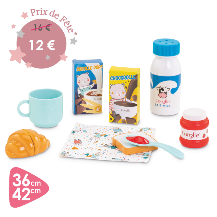 Coffret Petit Déjeuner pour poupon 36 et 42 cm