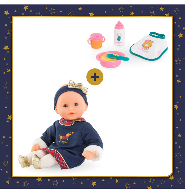 Mon Bébé Calin Margaux Corolle en Fêtes et Coffret Repas