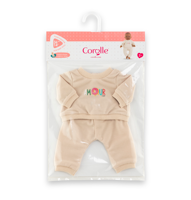 Jogging Beige pour poupon 36 cm