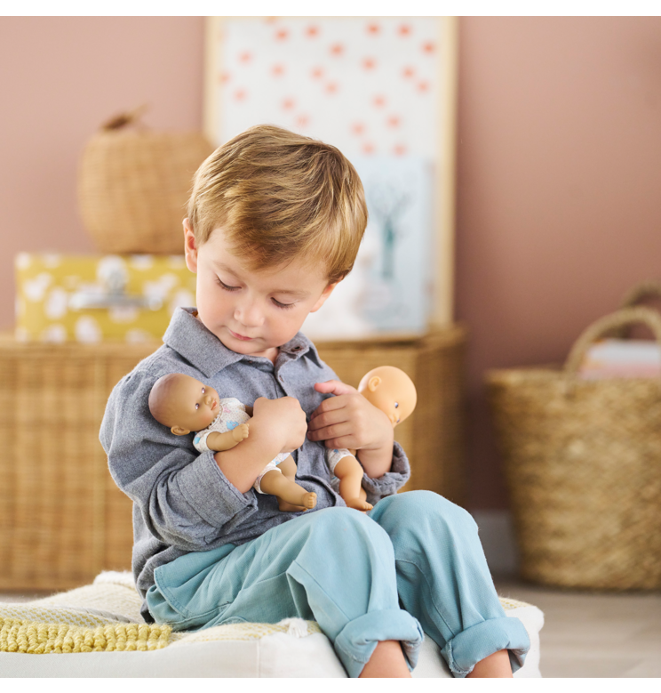 Poupon Mini Calin Lapins Yeux Marron