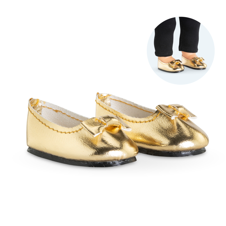 Ballerines dorées pour poupée ma Corolle