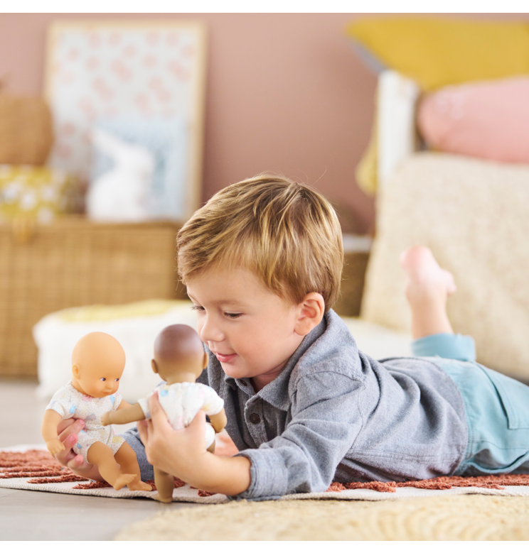 Poupon Mini Calin Lapins Yeux Bleus