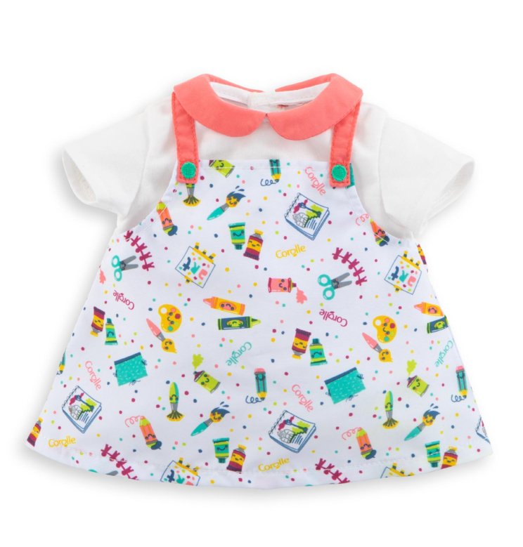Robe Petit Artiste pour poupon 36 cm