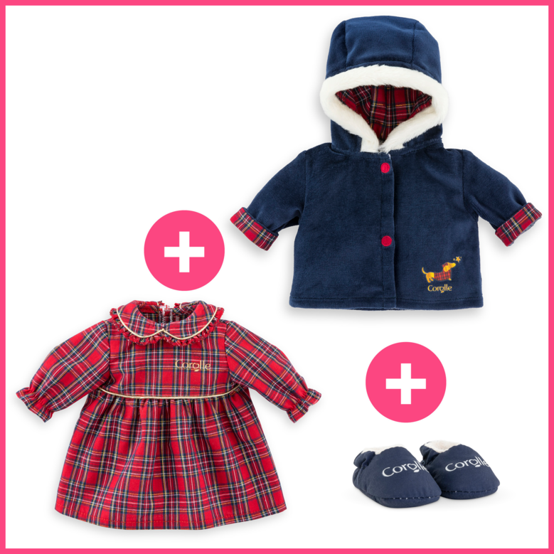 Ensemble Corolle en Fêtes pour poupon 30 cm