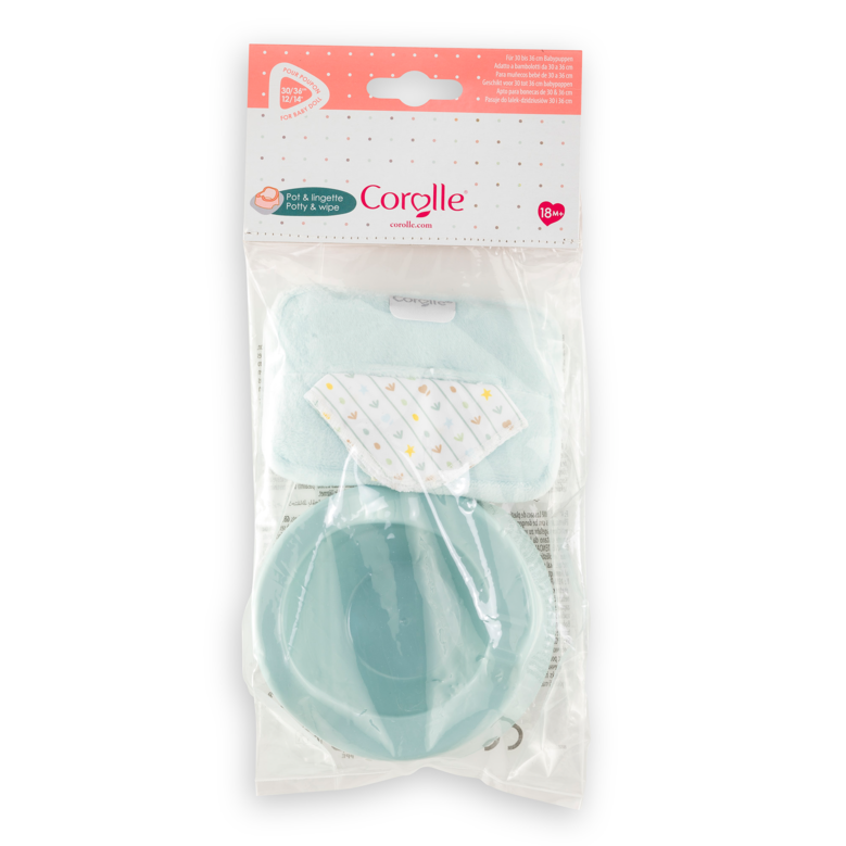 Pot & Lingette Étoiles pour poupon 30 et 36 cm