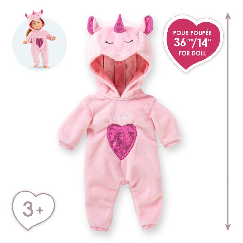 Pyjama Licorne Rose pour poupée ma Corolle