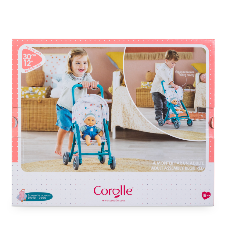 Poussette Oursons pour poupon 30 cm