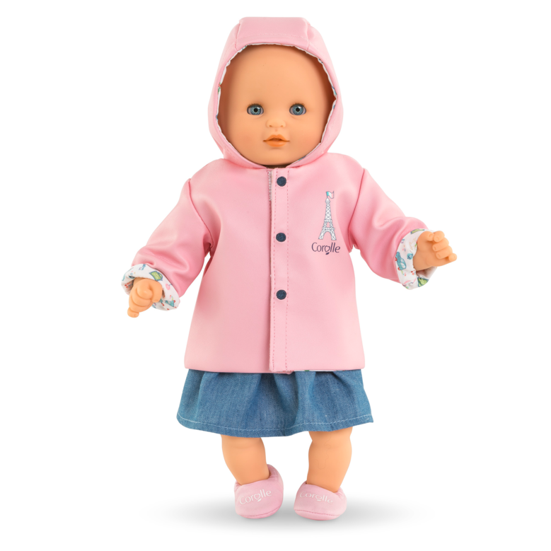 Ciré Réversible Week-end à Paris pour poupon 30 cm