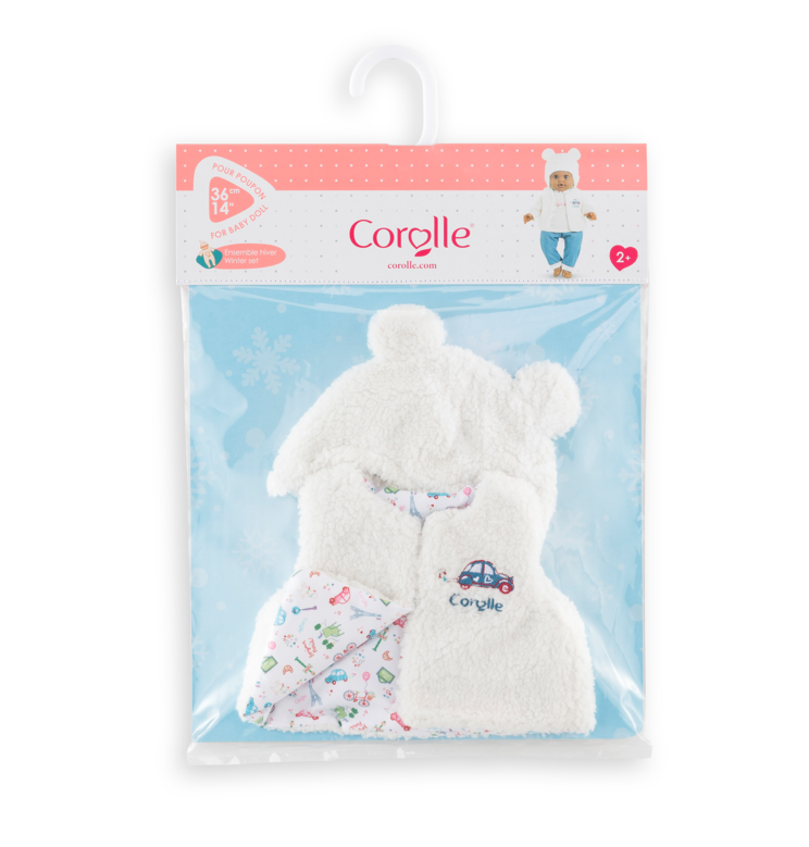 Ensemble Hiver Week-end à Paris pour poupon 36 cm