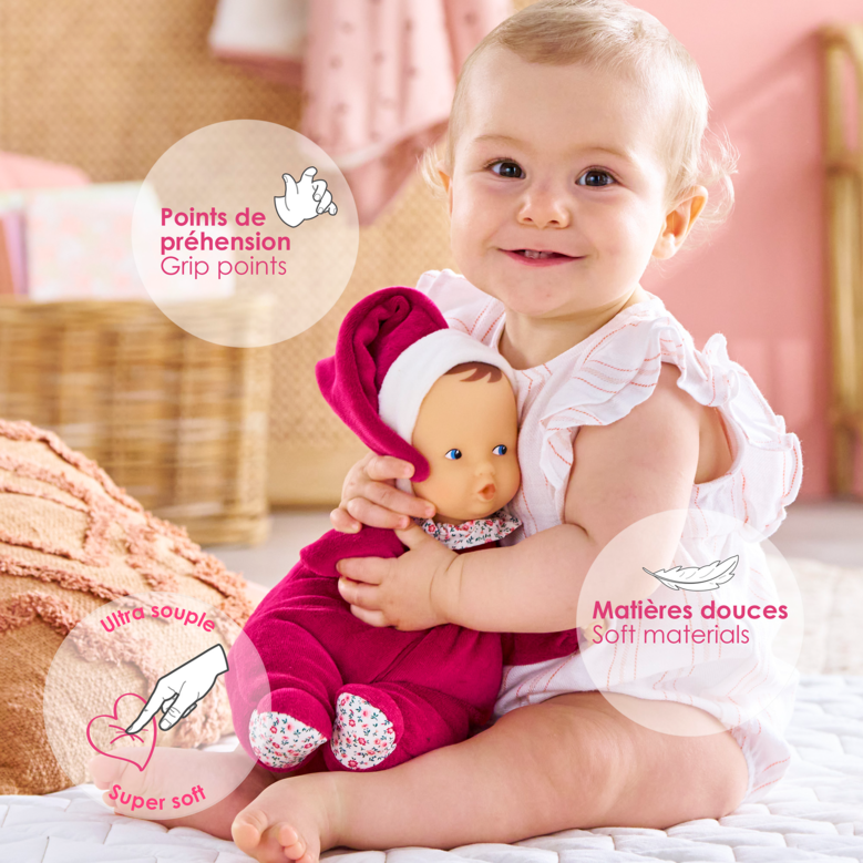 Doudou Babipouce Rose Grenadine
