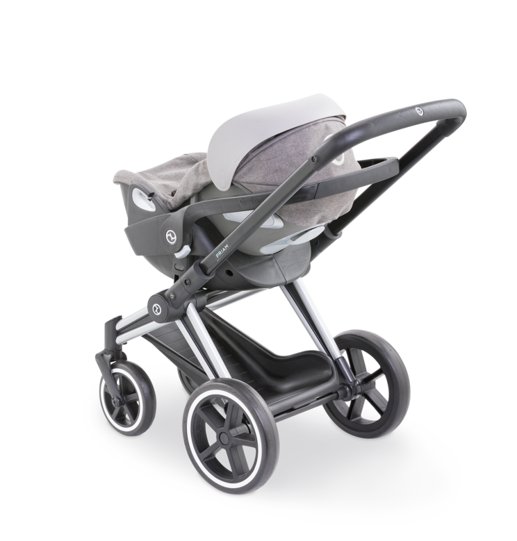 Ensemble Landau 3 en 1 Priam Cybex + Porte-poupon Cybex Gris