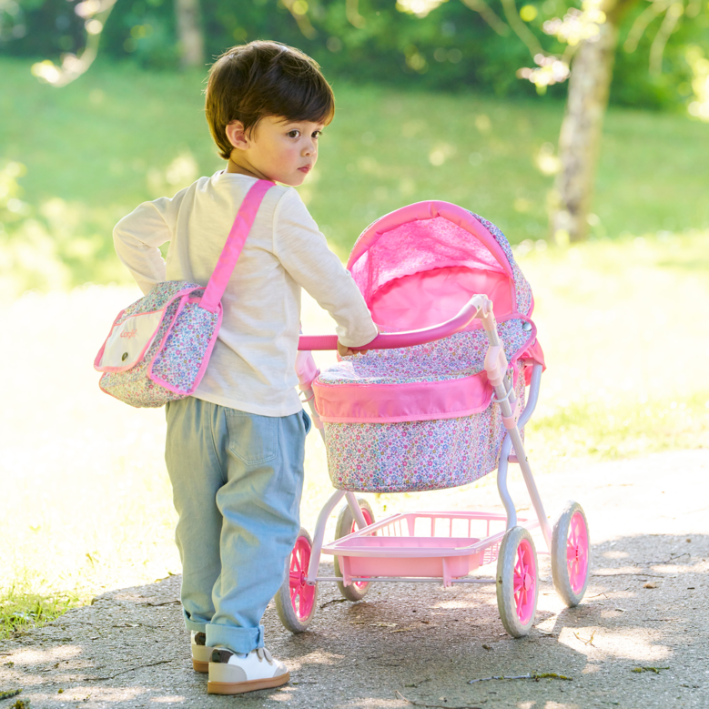 Landau Floral pour poupons 36 / 42 et 52 cm