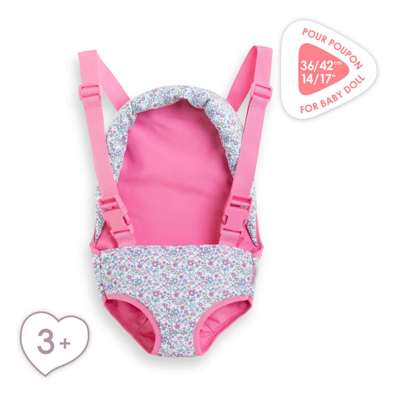 Porte-bébé Floral pour poupon 36 et 42 cm