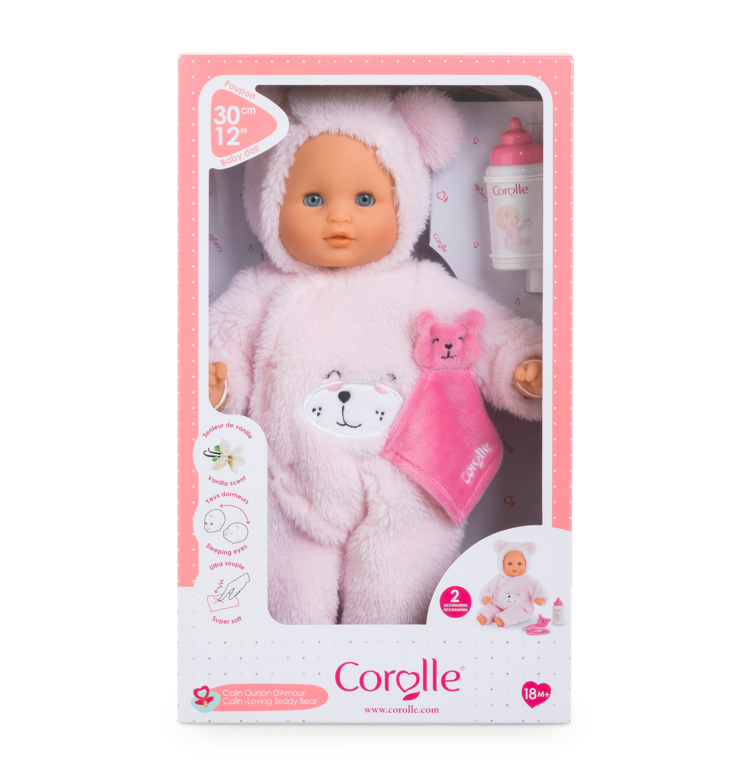 Poupon Bébé Calin Ourson d'Amour