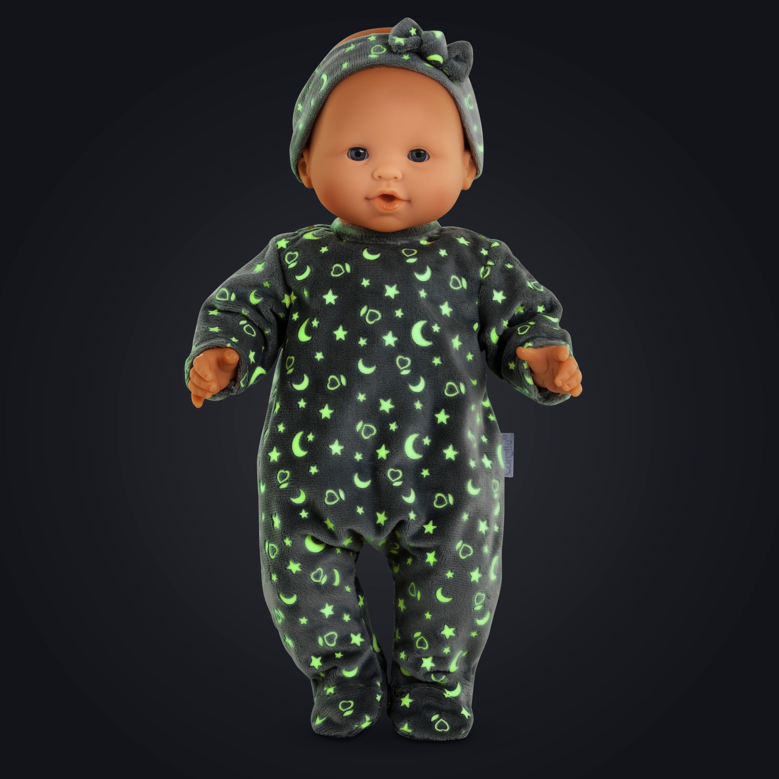 Pyjama Brille dans la Nuit & Bandeau pour poupon 36 cm
