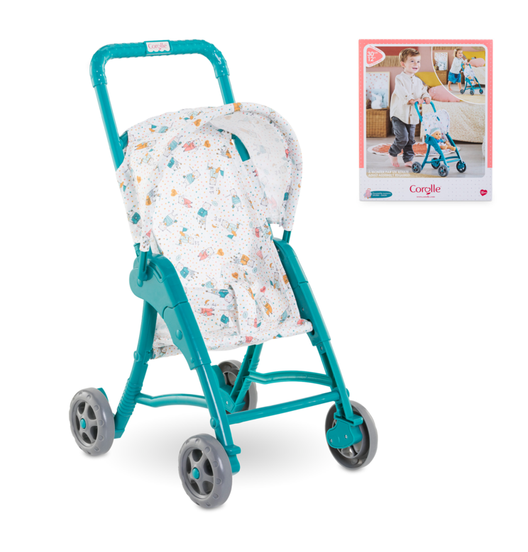 Poussette Oursons pour poupon 30 cm