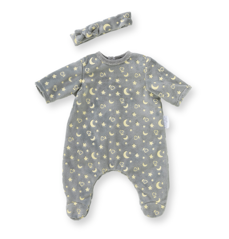 Pyjama Brille dans la Nuit & Bandeau pour poupon 36 cm