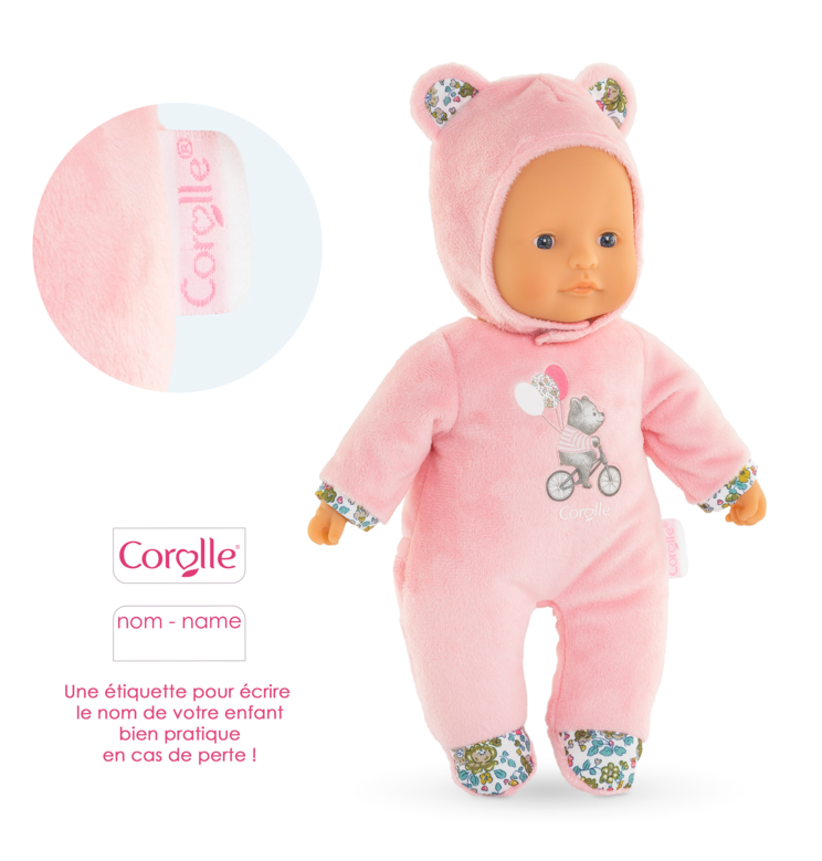 Poupon Pti'Cœur Ours Rose