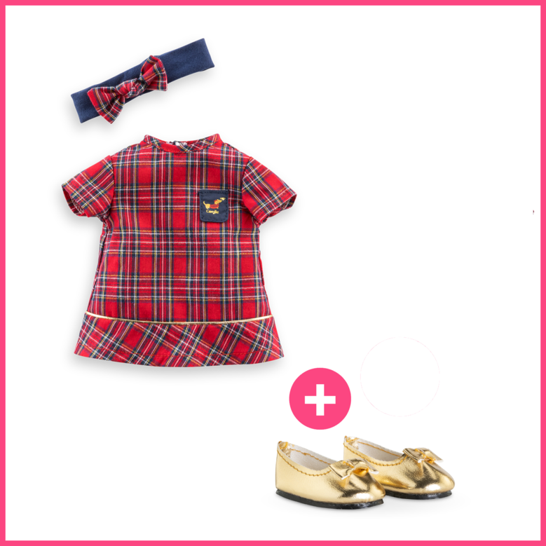 Look Robe Corolle En Fêtes & Ballerines pour poupée ma Corolle