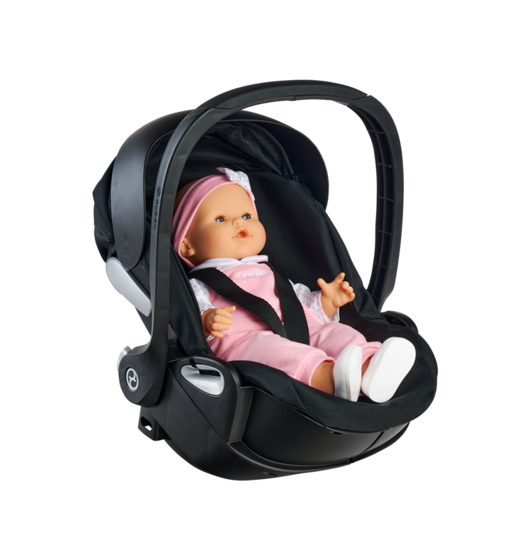 Porte-Poupon Cybex 2 en 1 noir pour poupon 36 et 42 cm