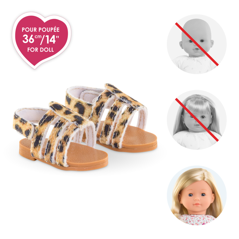 Sandales Léopard pour poupée ma Corolle