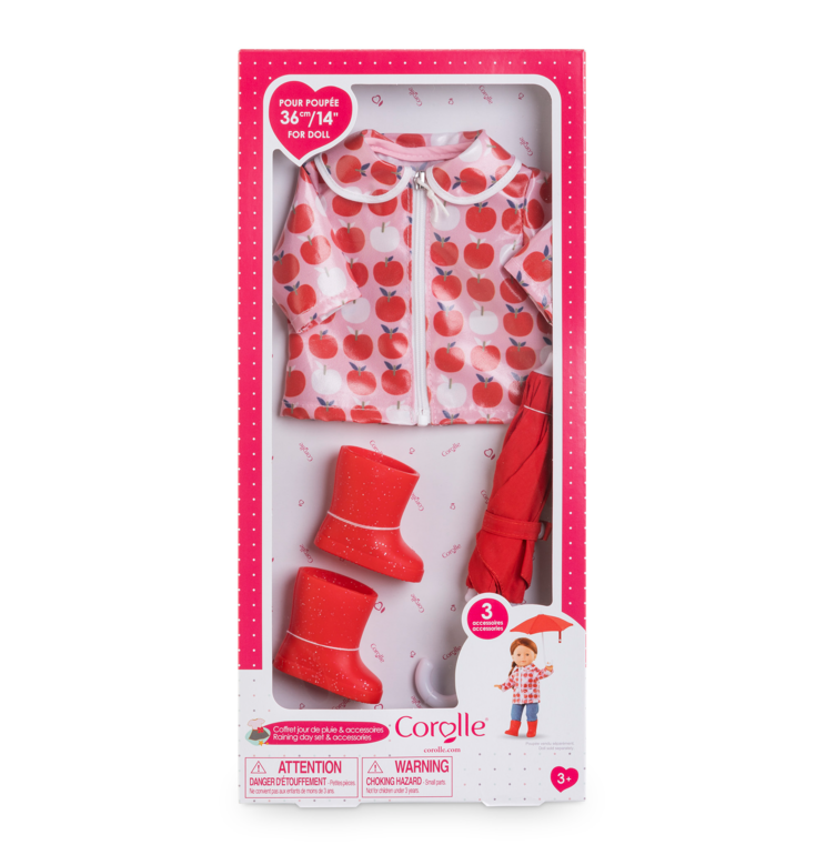 Coffret Jour de Pluie & Accessoires pour poupée ma Corolle