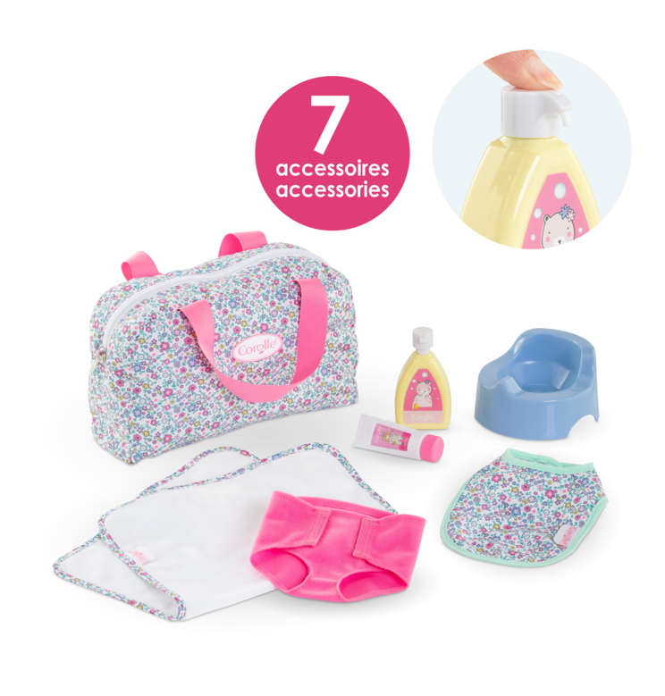 Coffret Accessoires à Langer Floral 36 et 42 cm