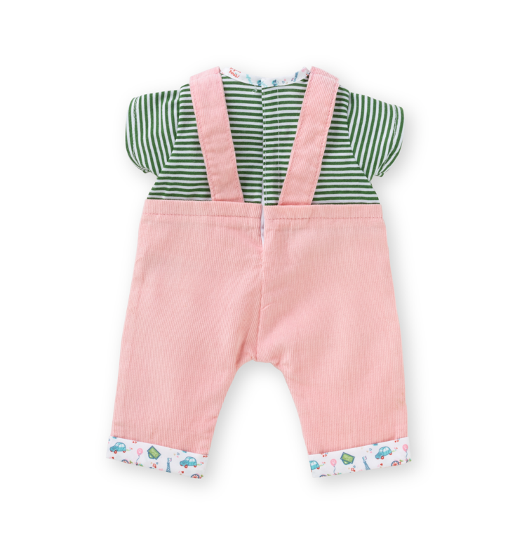 T-shirt et Salopette Week-end à Paris pour poupon 36 cm