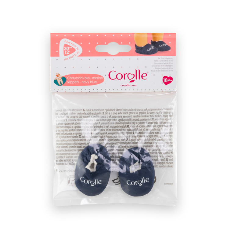 Chaussons Bleu Marine pour poupon 30 cm