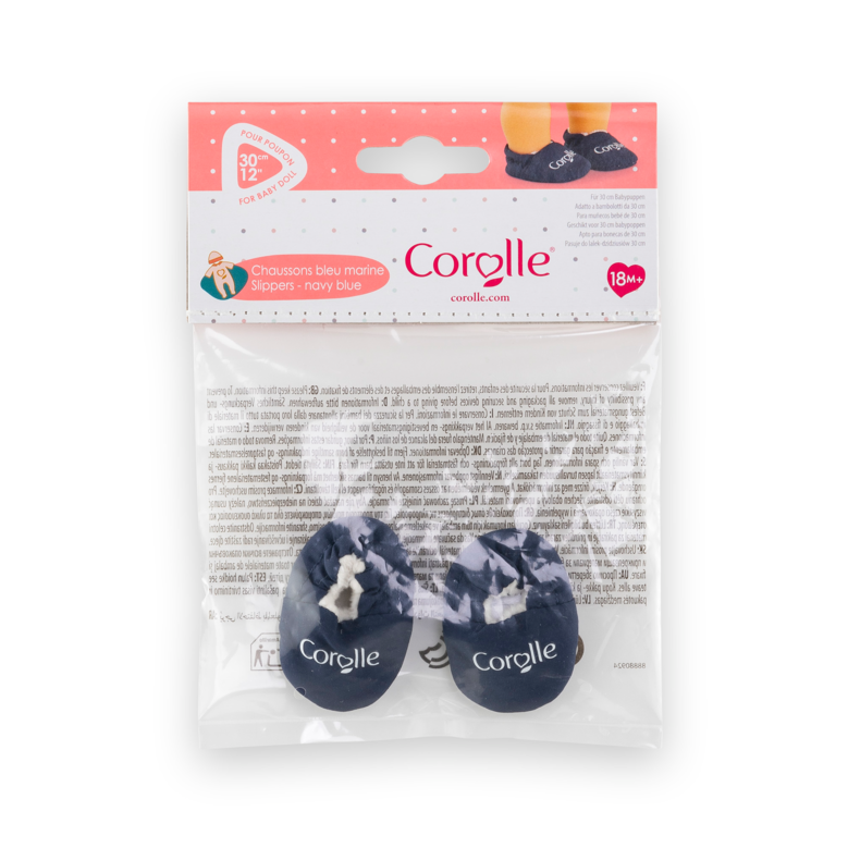 Chaussons Bleu Marine pour poupon 30 cm