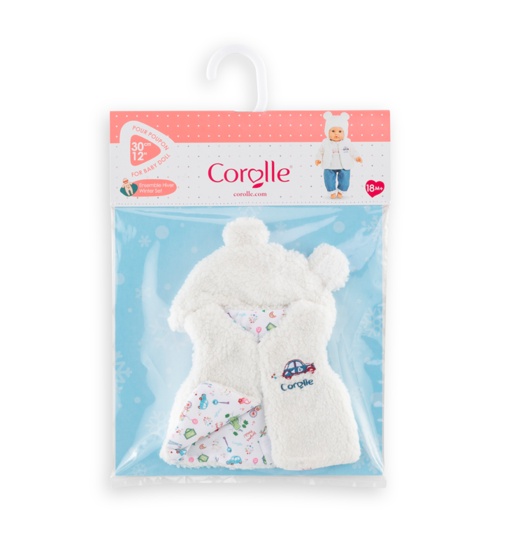 Ensemble Hiver Week-end à Paris pour poupon 30 cm