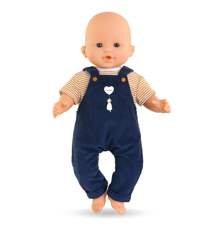 T-shirt et Salopette Marine pour poupon 36 cm