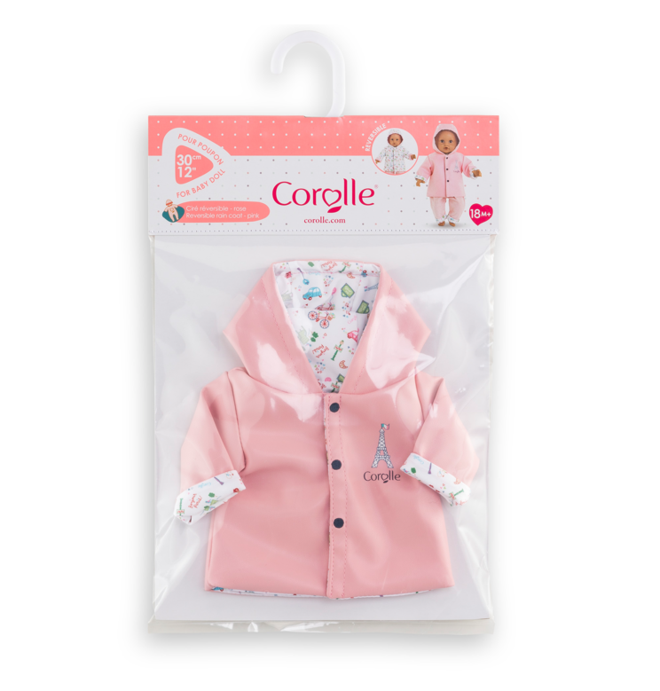 Ciré Réversible Week-end à Paris pour poupon 30 cm