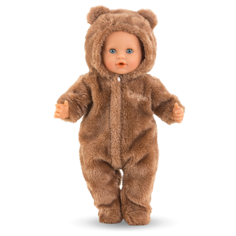 Pilote Ours Brun pour poupon 36 cm