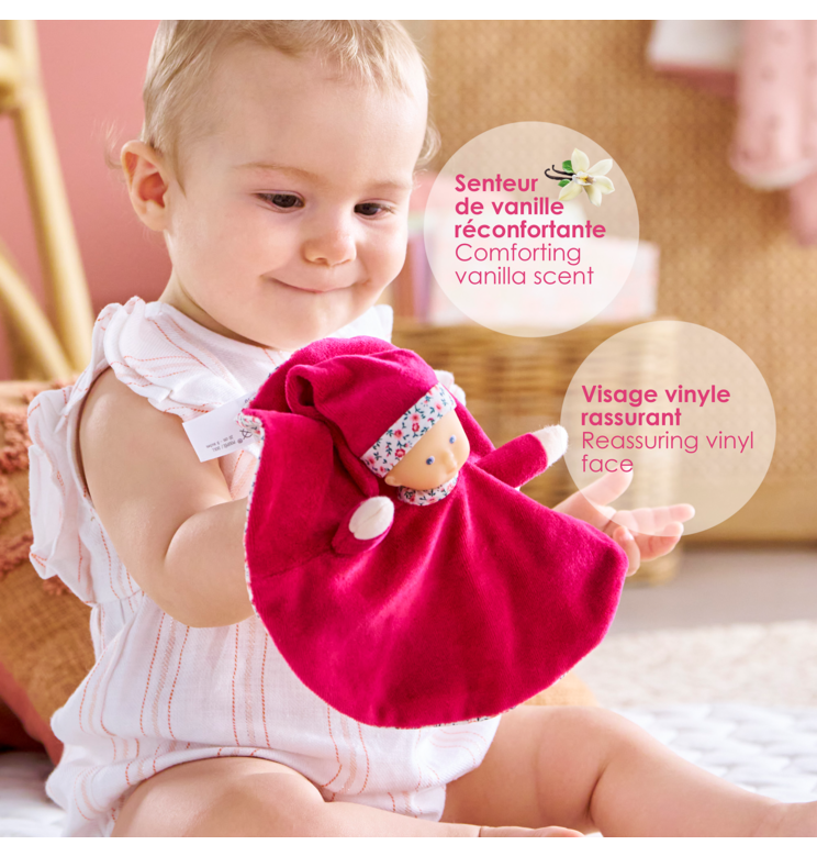 Doudous Tidoudou & Babidoux Rose Grenadine