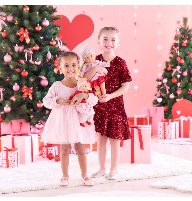 Manteau Pétales de Cœurs pour poupée ma Corolle