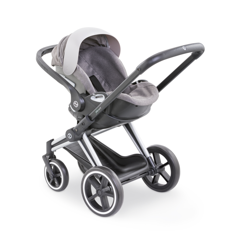 Ensemble Landau 3 en 1 Priam Cybex + Porte-poupon Cybex Gris