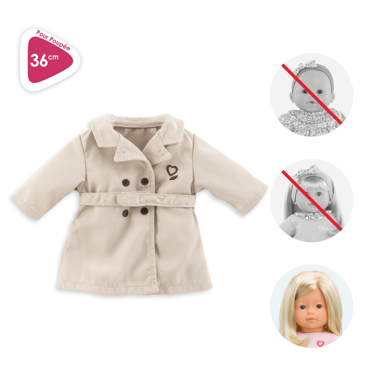 Trench Beige pour poupée ma Corolle
