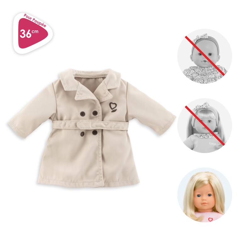 Trench Beige pour poupée ma Corolle