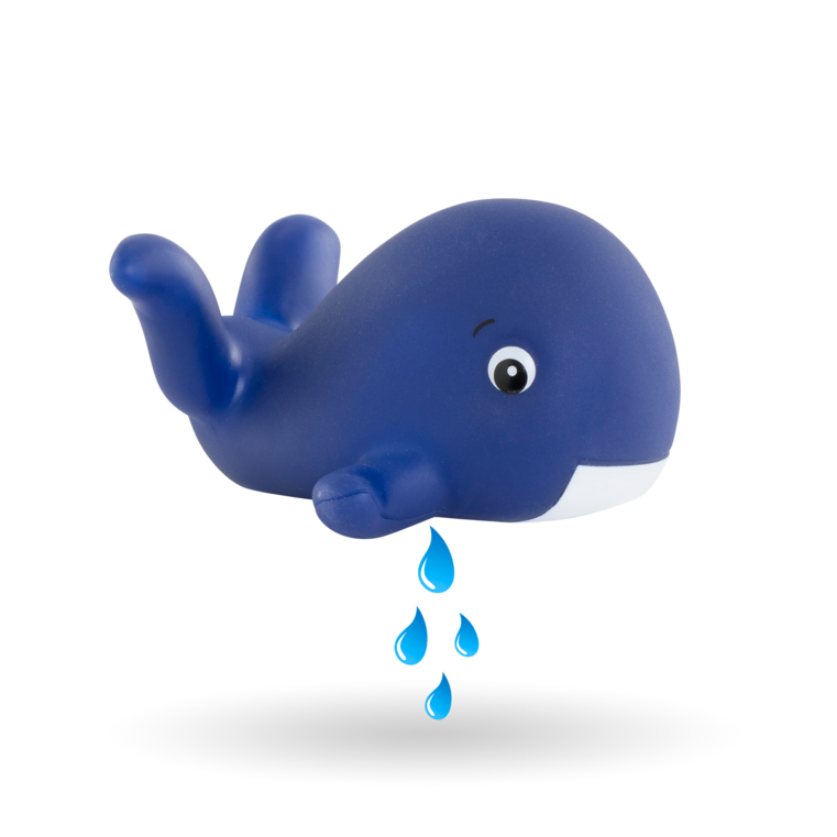 Poupon Bébé Bain Calypso - Baleine