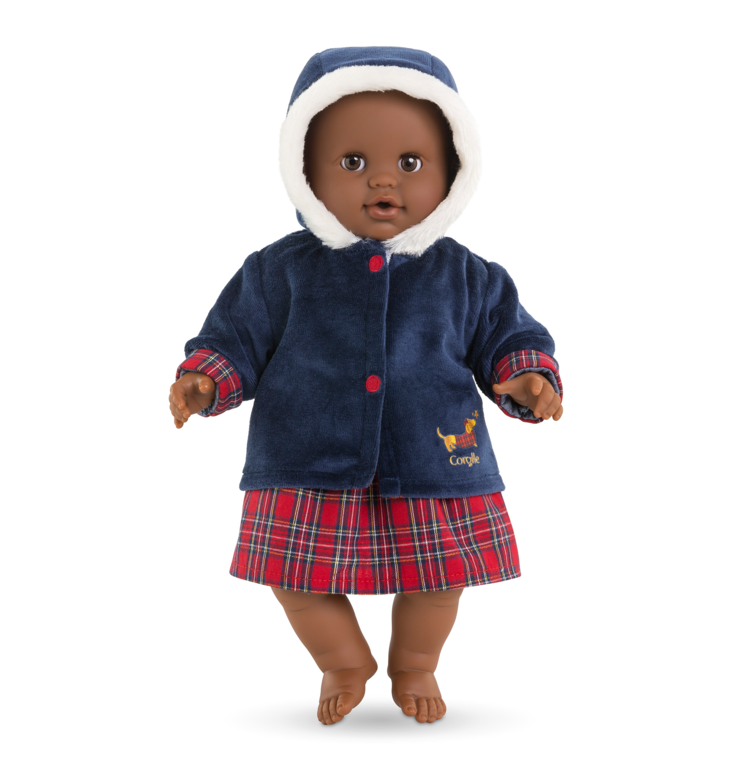 Manteau Corolle en Fêtes pour poupon 36 cm