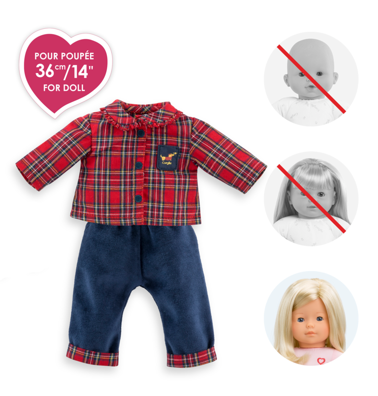 Ensemble Homewear 2 pièces Corolle en Fêtes pour poupée ma Corolle