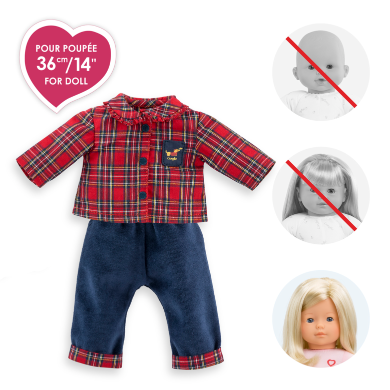 Ensemble Homewear 2 pièces Corolle en Fêtes pour poupée ma Corolle