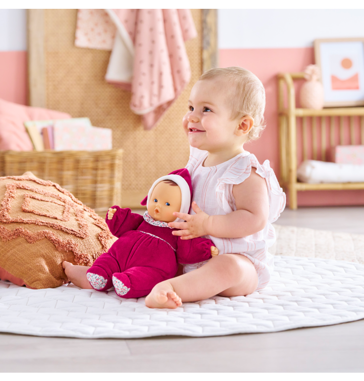 Doudou Babipouce Rose Grenadine