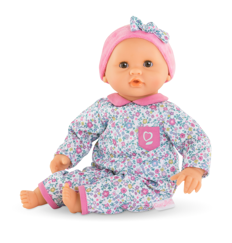 Bébé Calin Capucine et Couffin Floral
