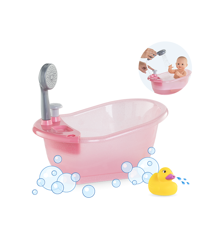 Poupon Emma fait pipi et Baignoire