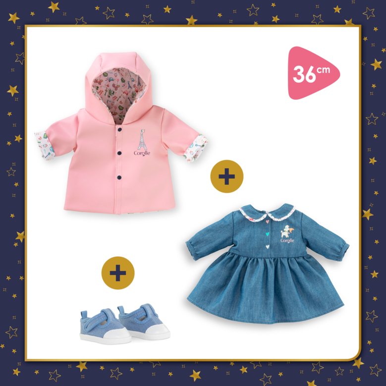 Mon Dressing Week-end à Paris pour poupon 36 cm