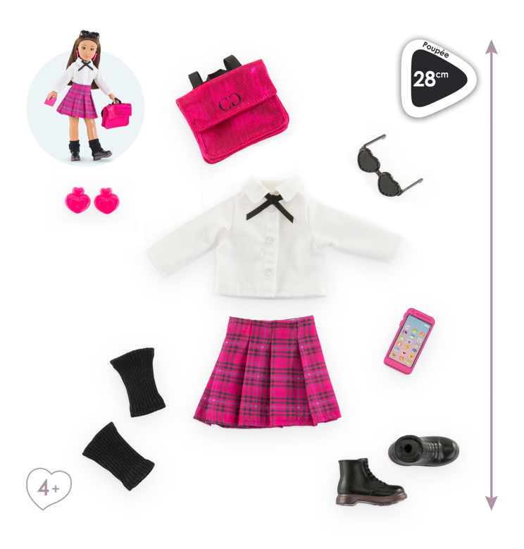 Dressing Collège Anglais pour poupée Corolle Girls