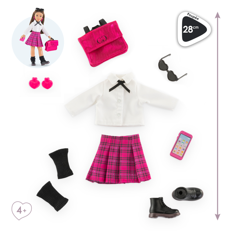 Dressing Collège Anglais pour poupée Corolle Girls