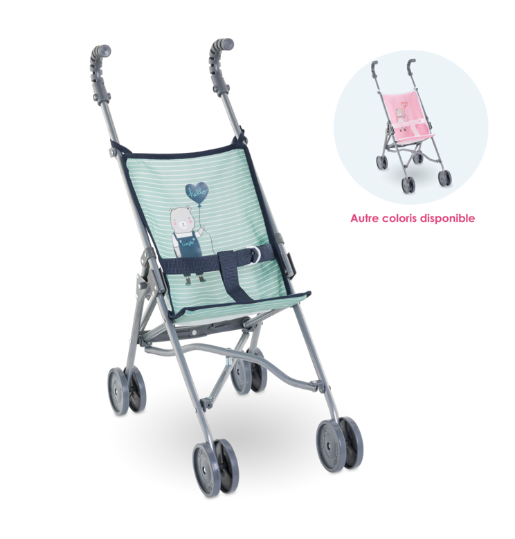 Poussette Canne Sauge pour poupon 36/42/52 cm